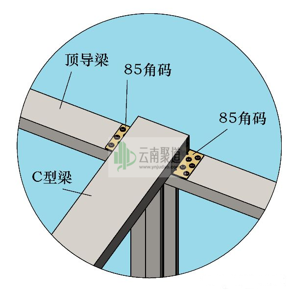 轻钢别墅直角连接件