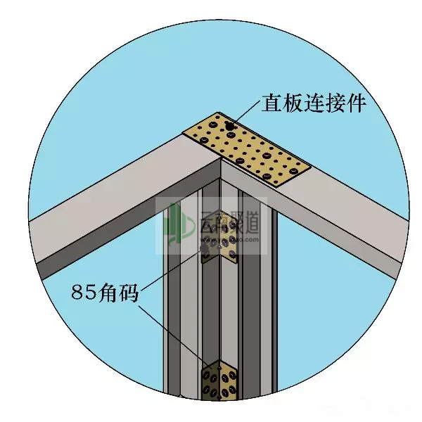 轻钢龙骨直板连接件